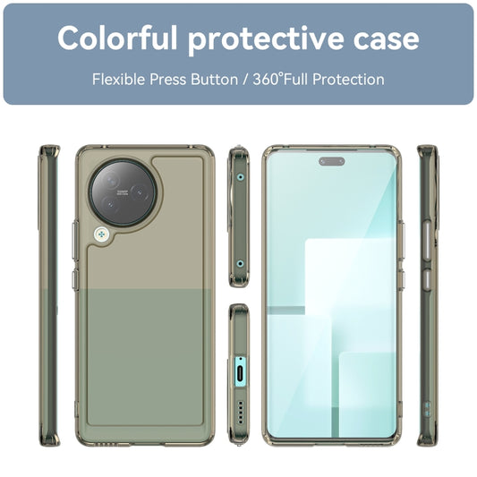 For Xiaomi Civi 3 Candy Series TPU Phone Case(Transparent Grey) - Xiaomi Cases by buy2fix | Online Shopping UK | buy2fix