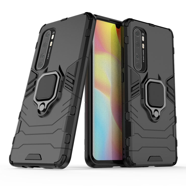 For Xiaomi Mi Note 10 Lite PC + TPU Anti-fall Protective Case with Ring Holder(Black) - Xiaomi Cases by buy2fix | Online Shopping UK | buy2fix