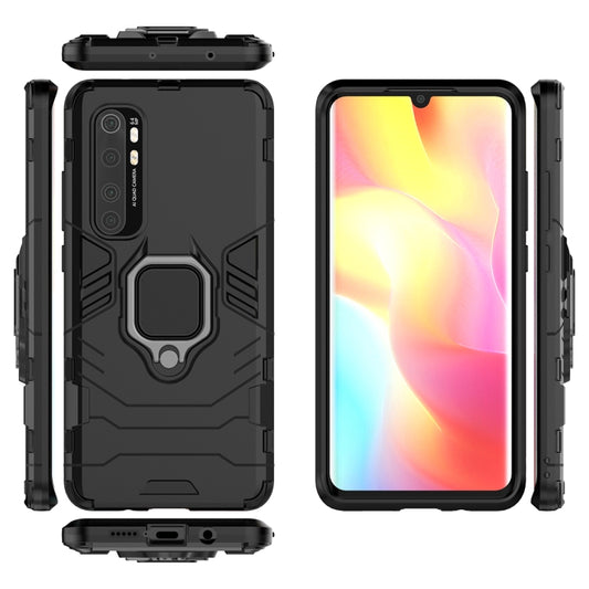 For Xiaomi Mi Note 10 Lite PC + TPU Anti-fall Protective Case with Ring Holder(Black) - Xiaomi Cases by buy2fix | Online Shopping UK | buy2fix