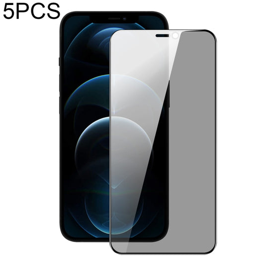 For iPhone 12 / 12 Pro 5pcs DUX DUCIS 0.33mm 9H High Aluminum Anti-spy HD Tempered Glass Film - iPhone 12 / 12 Pro Tempered Glass by DUX DUCIS | Online Shopping UK | buy2fix