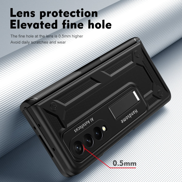 For Samsung Galaxy Z Fold3 5G integrated Shockproof Phone Case with Hinge(Black) by buy2fix