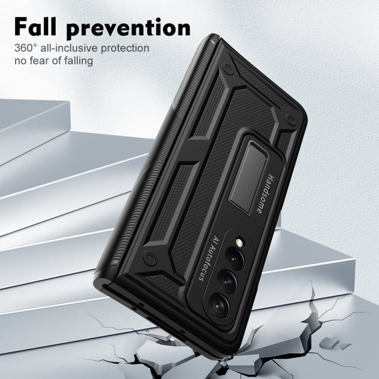 For Samsung Galaxy Z Fold3 5G integrated Shockproof Phone Case with Hinge(Black) by buy2fix