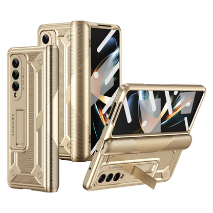 For Samsung Galaxy Z Fold3 5G integrated Shockproof Phone Case with Hinge(Gold) by buy2fix