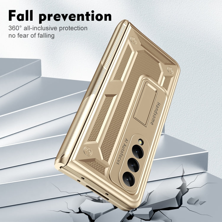 For Samsung Galaxy Z Fold3 5G integrated Shockproof Phone Case with Hinge(Gold) by buy2fix