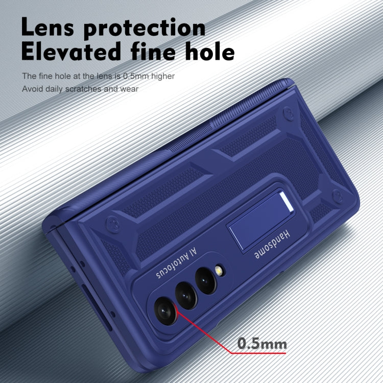 For Samsung Galaxy Z Fold3 5G integrated Shockproof Phone Case with Hinge(Blue) by buy2fix
