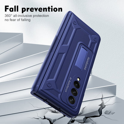 For Samsung Galaxy Z Fold3 5G integrated Shockproof Phone Case with Hinge(Blue) by buy2fix