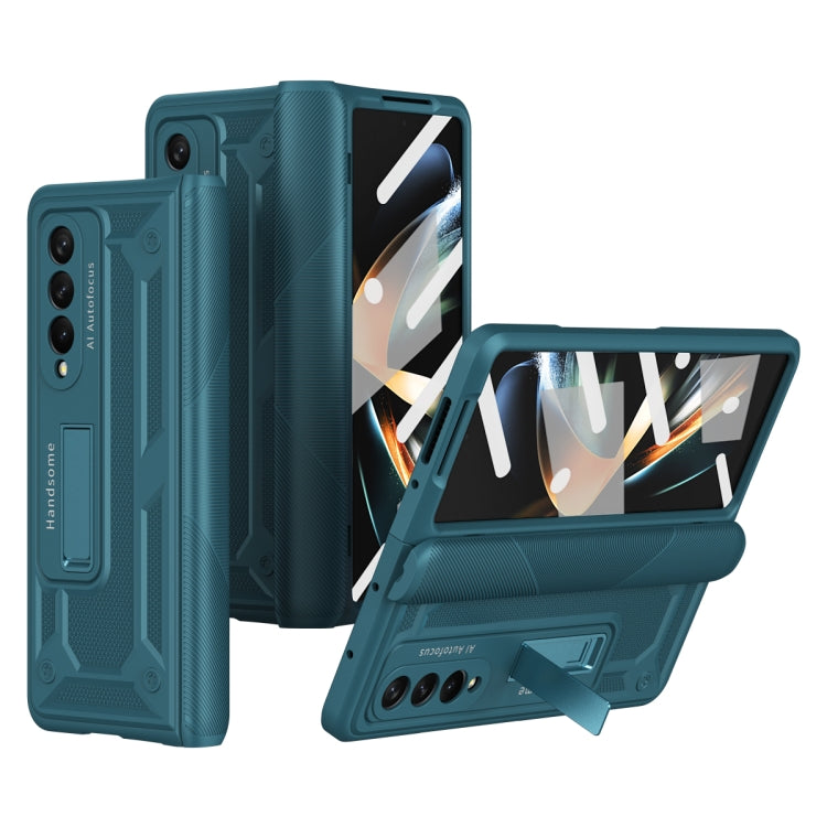For Samsung Galaxy Z Fold3 5G integrated Shockproof Phone Case with Hinge(Green) by buy2fix