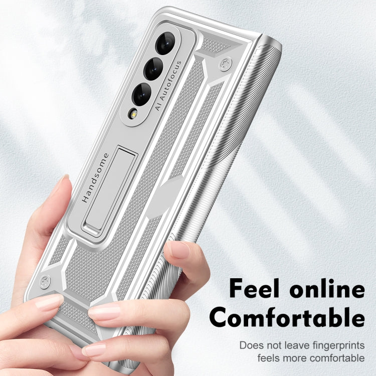 For Samsung Galaxy Z Fold3 5G integrated Shockproof Phone Case with Hinge(Silver) by buy2fix