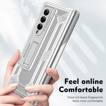 For Samsung Galaxy Z Fold3 5G integrated Shockproof Phone Case with Hinge(Silver) by buy2fix