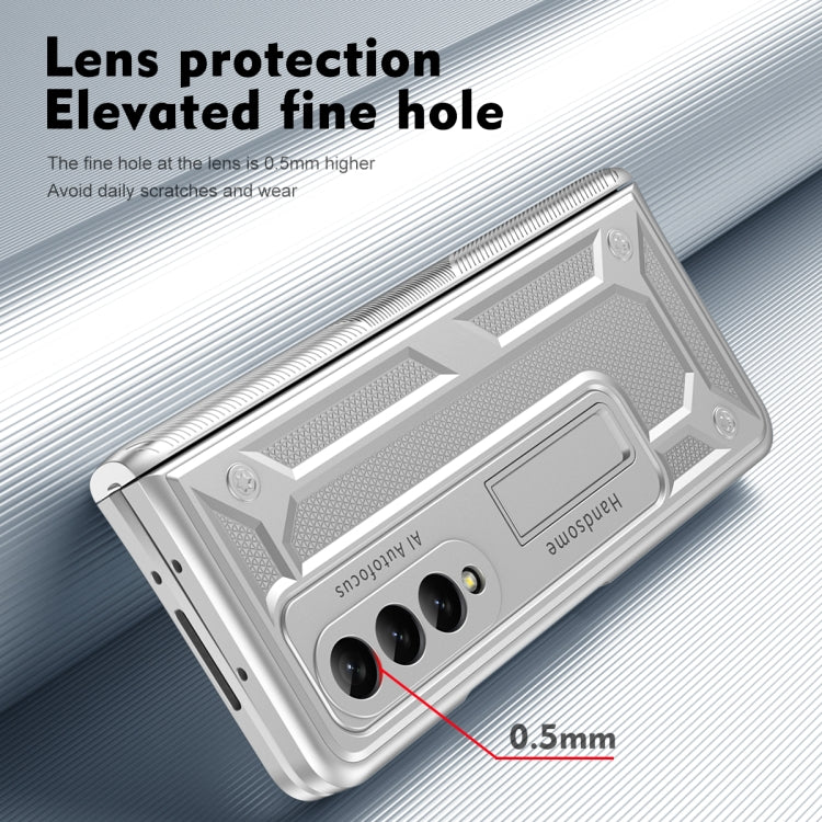 For Samsung Galaxy Z Fold3 5G integrated Shockproof Phone Case with Hinge(Silver) by buy2fix