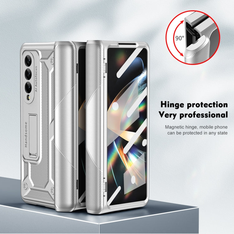 For Samsung Galaxy Z Fold3 5G integrated Shockproof Phone Case with Hinge(Silver) by buy2fix