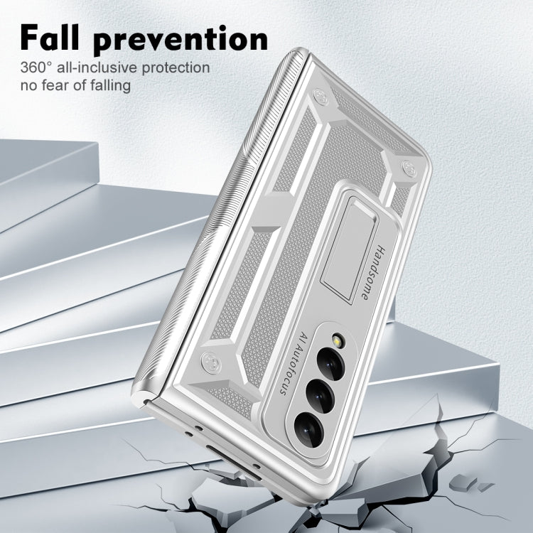 For Samsung Galaxy Z Fold3 5G integrated Shockproof Phone Case with Hinge(Silver) by buy2fix