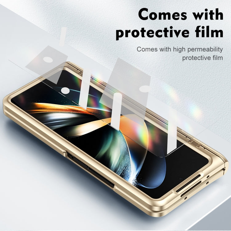 For Samsung Galaxy Z Fold2 5G integrated Shockproof Phone Case with Hinge(Gold) by buy2fix