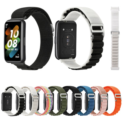 For Huawei Band 7 Loop Nylon Watch Band(Pink) - Watch Bands by buy2fix | Online Shopping UK | buy2fix