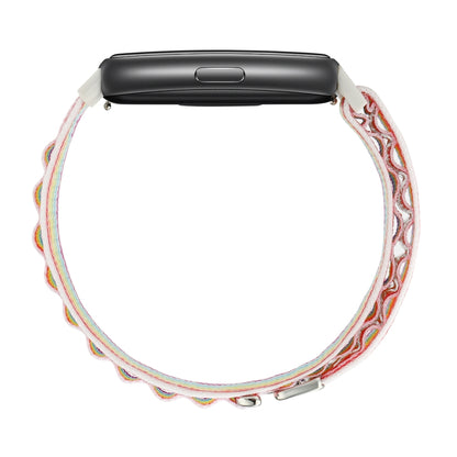 For Huawei Band 7 Loop Nylon Watch Band(Pink) - Watch Bands by buy2fix | Online Shopping UK | buy2fix