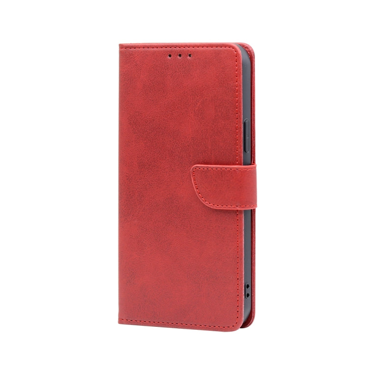 For Infinix Smart 7 Calf Texture Buckle Flip Leather Phone Case(Red) - Infinix Cases by buy2fix | Online Shopping UK | buy2fix