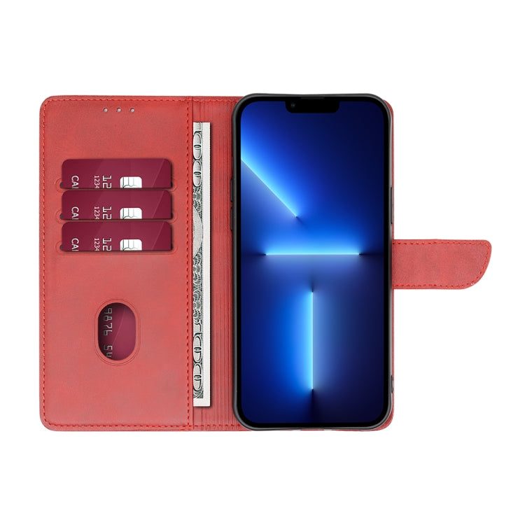 For Infinix Smart 7 Calf Texture Buckle Flip Leather Phone Case(Red) - Infinix Cases by buy2fix | Online Shopping UK | buy2fix