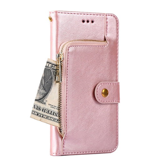 For Infinix Smart 7 Zipper Bag Leather Phone Case(Rose Gold) - Infinix Cases by buy2fix | Online Shopping UK | buy2fix