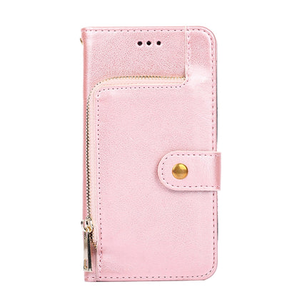 For Infinix Smart 7 Zipper Bag Leather Phone Case(Rose Gold) - Infinix Cases by buy2fix | Online Shopping UK | buy2fix