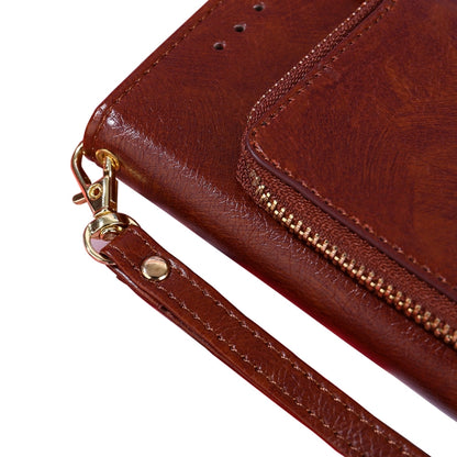 For Infinix Smart 7 Zipper Bag Leather Phone Case(Rose Gold) - Infinix Cases by buy2fix | Online Shopping UK | buy2fix