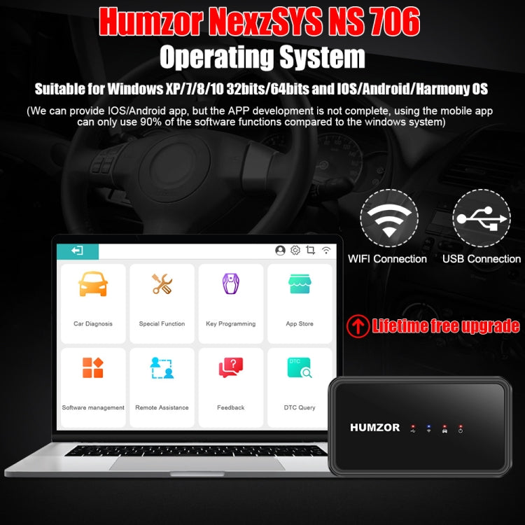HUMZOR NexzSYS NS 706 Car Full System 9-32V OBD 2 Scanner Diagnostic Tool by buy2fix