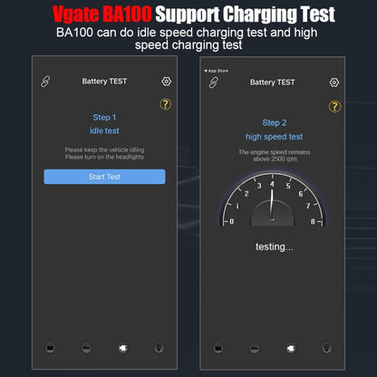 Vgate BA100 Car 12V Bluetooth 4.0 Battery Assistant Analyzer Tester - Electronic Test by Vgate | Online Shopping UK | buy2fix