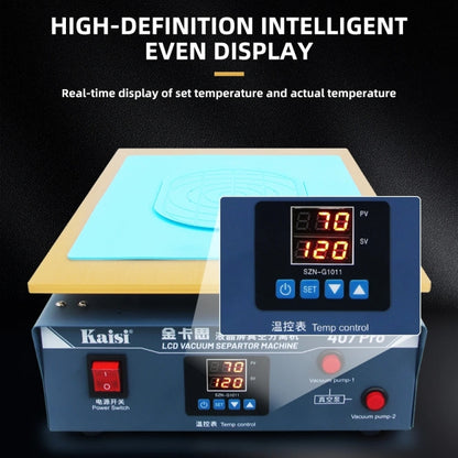 Kaisi 407 Pro 17 inch Dual Vacuum Pump LCD Screen Separator Machine(UK Plug) - Separation Equipment by Kaisi | Online Shopping UK | buy2fix