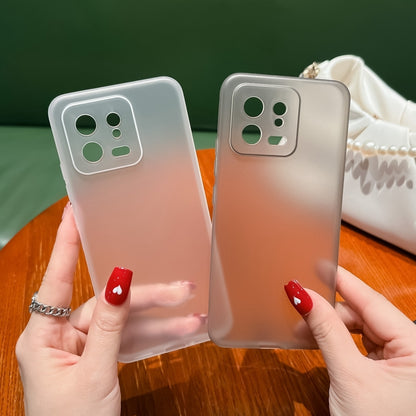 For Xiaomi 13 Frosted PP Phone Case(Transparent Black) - Xiaomi Cases by buy2fix | Online Shopping UK | buy2fix