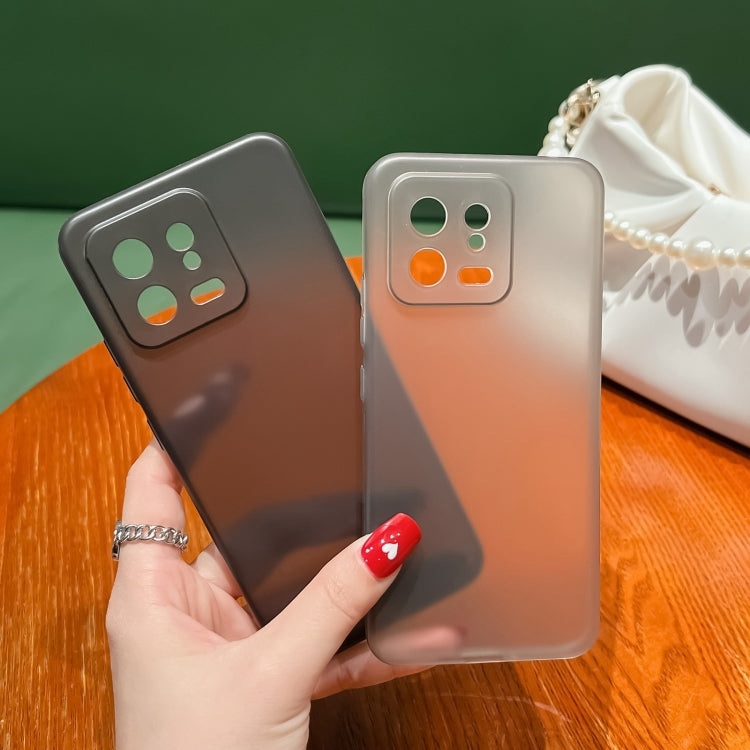 For Xiaomi 13 Frosted PP Phone Case(Transparent Black) - Xiaomi Cases by buy2fix | Online Shopping UK | buy2fix