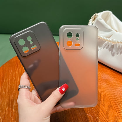 For Xiaomi 13 Frosted PP Phone Case(Transparent Black) - Xiaomi Cases by buy2fix | Online Shopping UK | buy2fix