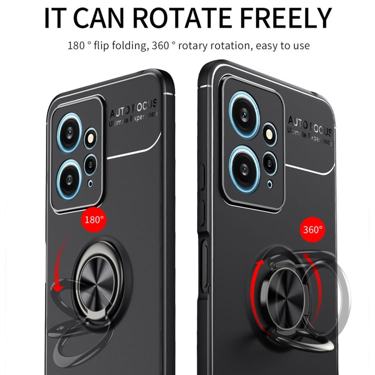 For Xiaomi Redmi Note 12 4G Global Metal Ring Holder TPU Phone Case(Blue) by buy2fix