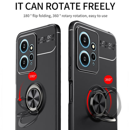 For Xiaomi Redmi Note 12 4G Global Metal Ring Holder TPU Phone Case(Blue) by buy2fix