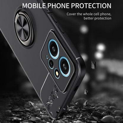 For Xiaomi Redmi Note 12 4G Global Metal Ring Holder TPU Phone Case(Blue) by buy2fix