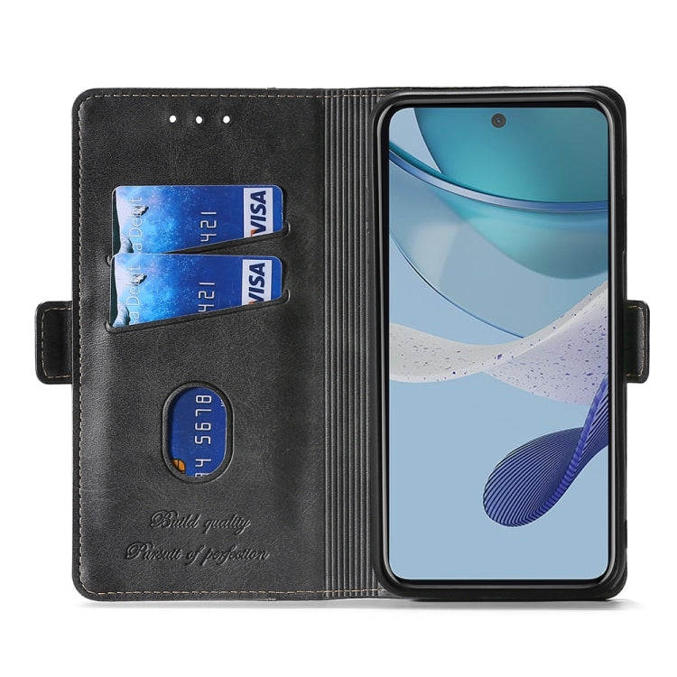 For Infinix Smart 7 Contrast Color Side Buckle Leather Phone Case(Red + Black) - Infinix Cases by buy2fix | Online Shopping UK | buy2fix