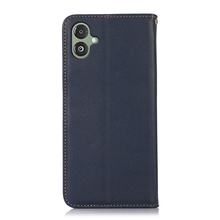 For Samsung Galaxy F14 5G KHAZNEH Nappa Top Layer Cowhide Leather Phone Case(Blue) by buy2fix
