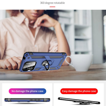 For Xiaomi Redmi 12C / 11A Shockproof TPU + PC Phone Case with Holder(Blue) by buy2fix