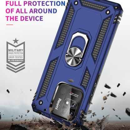 For Xiaomi Redmi 12C / 11A Shockproof TPU + PC Phone Case with Holder(Blue) by buy2fix