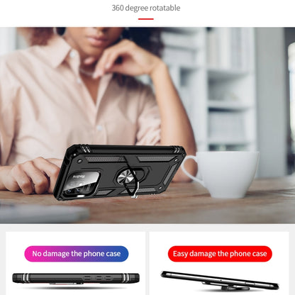 For Xiaomi Redmi 12C / 11A Shockproof TPU + PC Phone Case with Holder(Black) by buy2fix