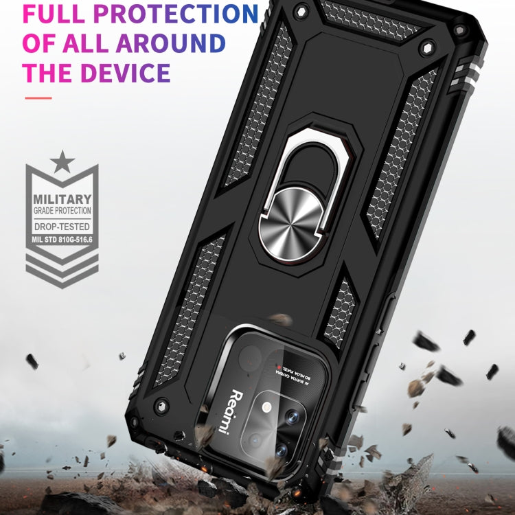 For Xiaomi Redmi 12C / 11A Shockproof TPU + PC Phone Case with Holder(Black) by buy2fix