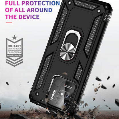 For Xiaomi Redmi 12C / 11A Shockproof TPU + PC Phone Case with Holder(Black) by buy2fix