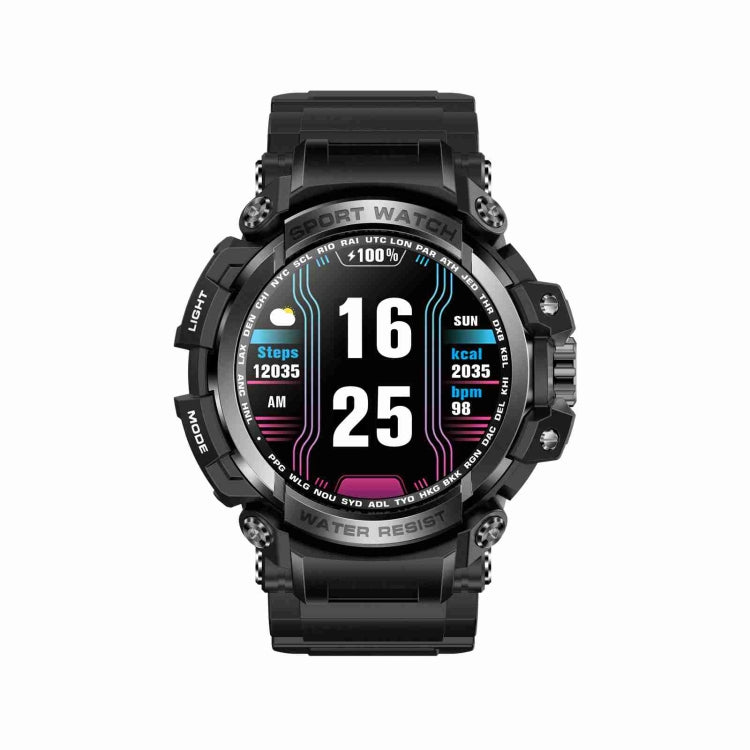 LC16 1.32 inch IP68 Waterproof Sports Outdoor Sport Smart Watch, Support Bluetooth Calling / Heart Rate Monitoring(Black) by buy2fix