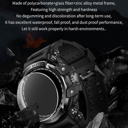LC16 1.32 inch IP68 Waterproof Sports Outdoor Sport Smart Watch, Support Bluetooth Calling / Heart Rate Monitoring(Black) by buy2fix