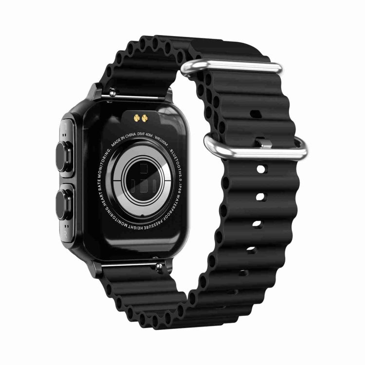 N22 2 in 1 1.96 inch HD Display Sport Bluetooth Call Earphone Smart Watch(Black) by buy2fix