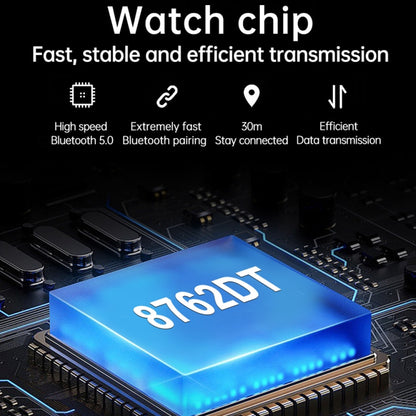 N22 2 in 1 1.96 inch HD Display Sport Bluetooth Call Earphone Smart Watch(Black) by buy2fix