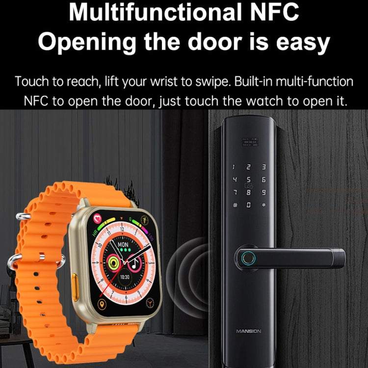 N22 2 in 1 1.96 inch HD Display Sport Bluetooth Call Earphone Smart Watch(Black) by buy2fix