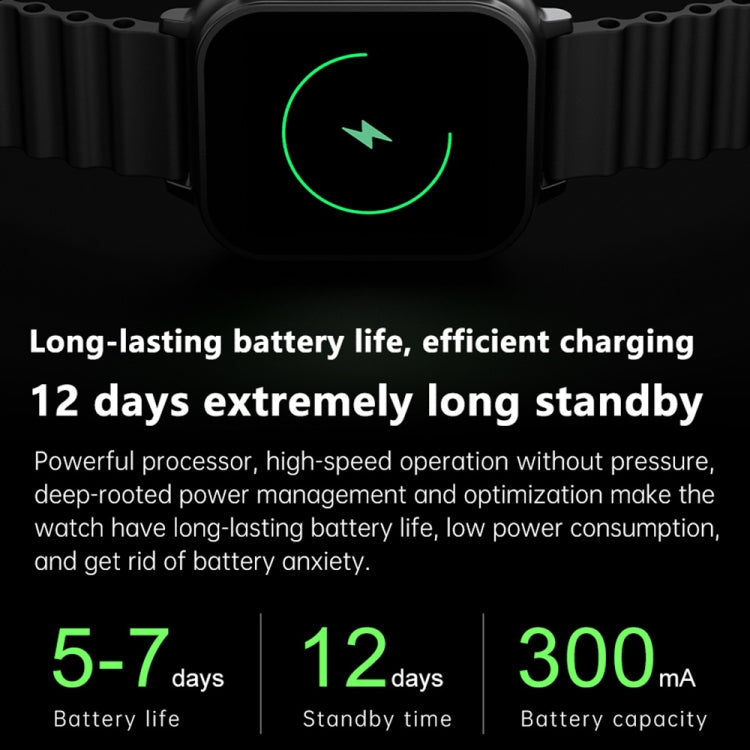 N22 2 in 1 1.96 inch HD Display Sport Bluetooth Call Earphone Smart Watch(Green) by buy2fix