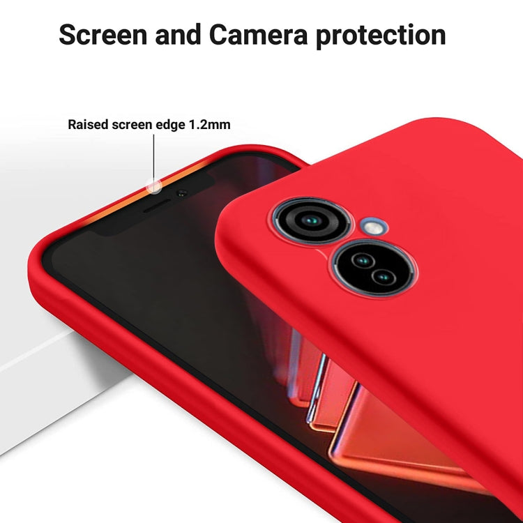 For Tecno Camon 19 Neo Pure Color Liquid Silicone Shockproof Phone Case(Red) by buy2fix