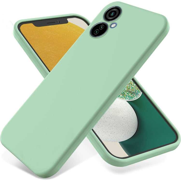 For Tecno Camon 19 Neo Pure Color Liquid Silicone Shockproof Phone Case(Green) by buy2fix