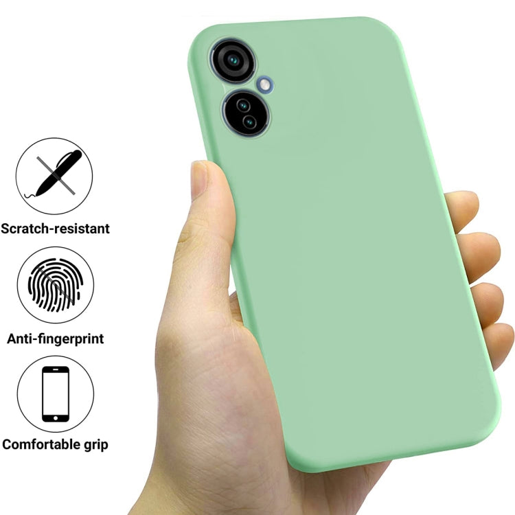 For Tecno Camon 19 Neo Pure Color Liquid Silicone Shockproof Phone Case(Green) by buy2fix