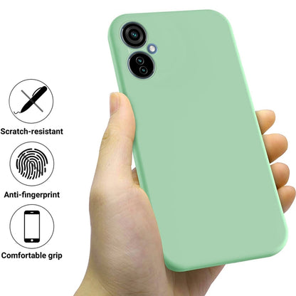 For Tecno Camon 19 Neo Pure Color Liquid Silicone Shockproof Phone Case(Green) by buy2fix